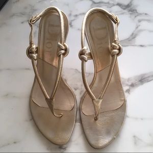Dior Gold Women Sandals